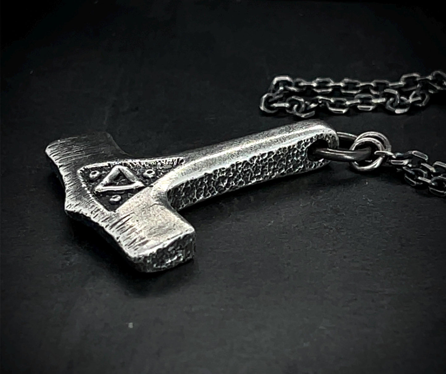 Sterling Silver Mjolnir Pendant : Gydingsgård inspired, Handcrafted Thor's Hammer