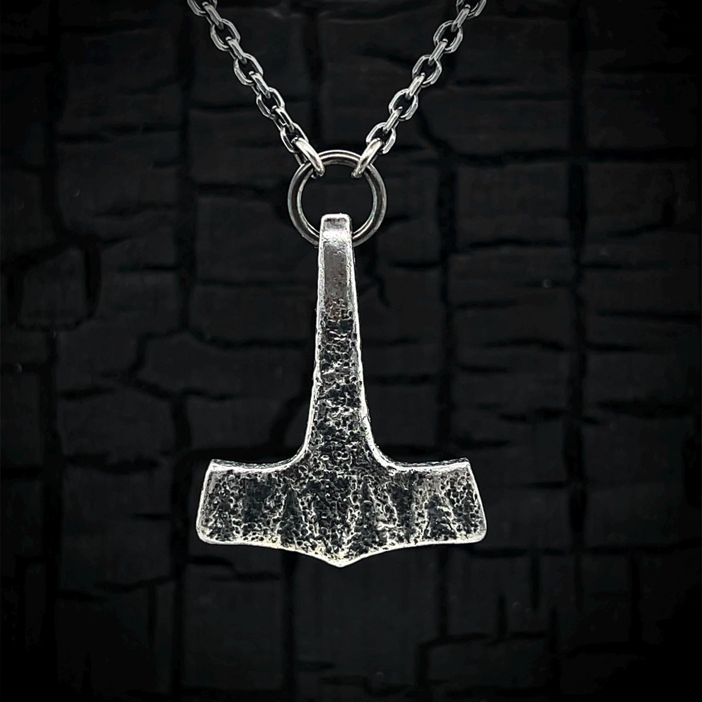 Sterling Silver Mjolnir Pendant : Gydingsgård inspired, Handcrafted Thor's Hammer