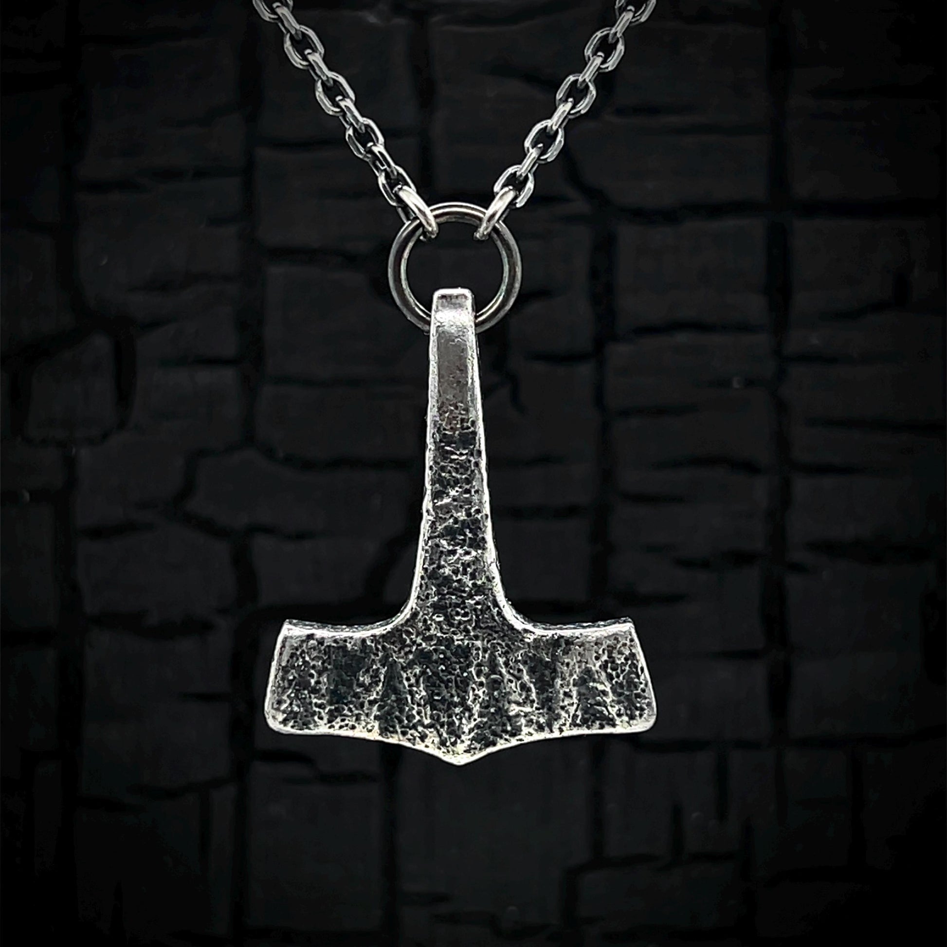 Sterling Silver Mjolnir Pendant : Gydingsgård inspired, Handcrafted Thor's Hammer