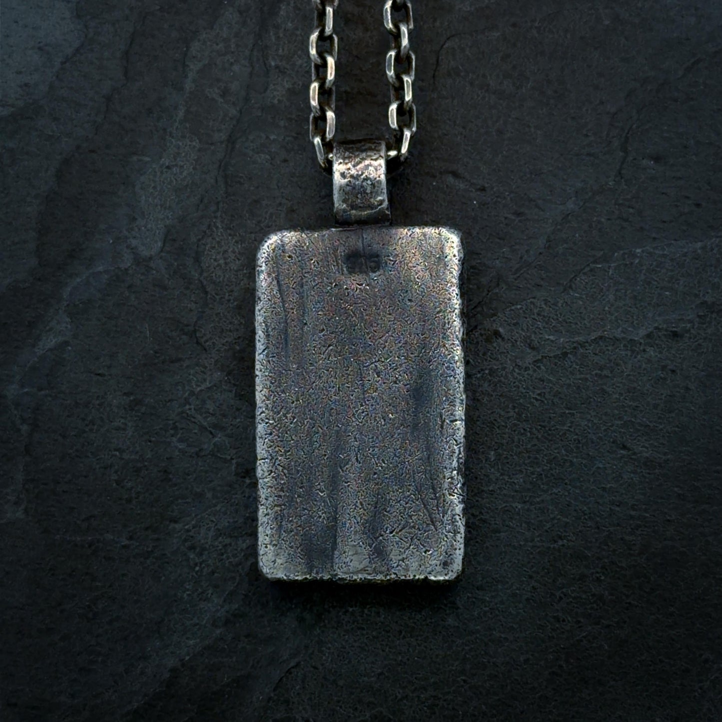 Radiating Cross Pendant in Oxidised Sterling Silver