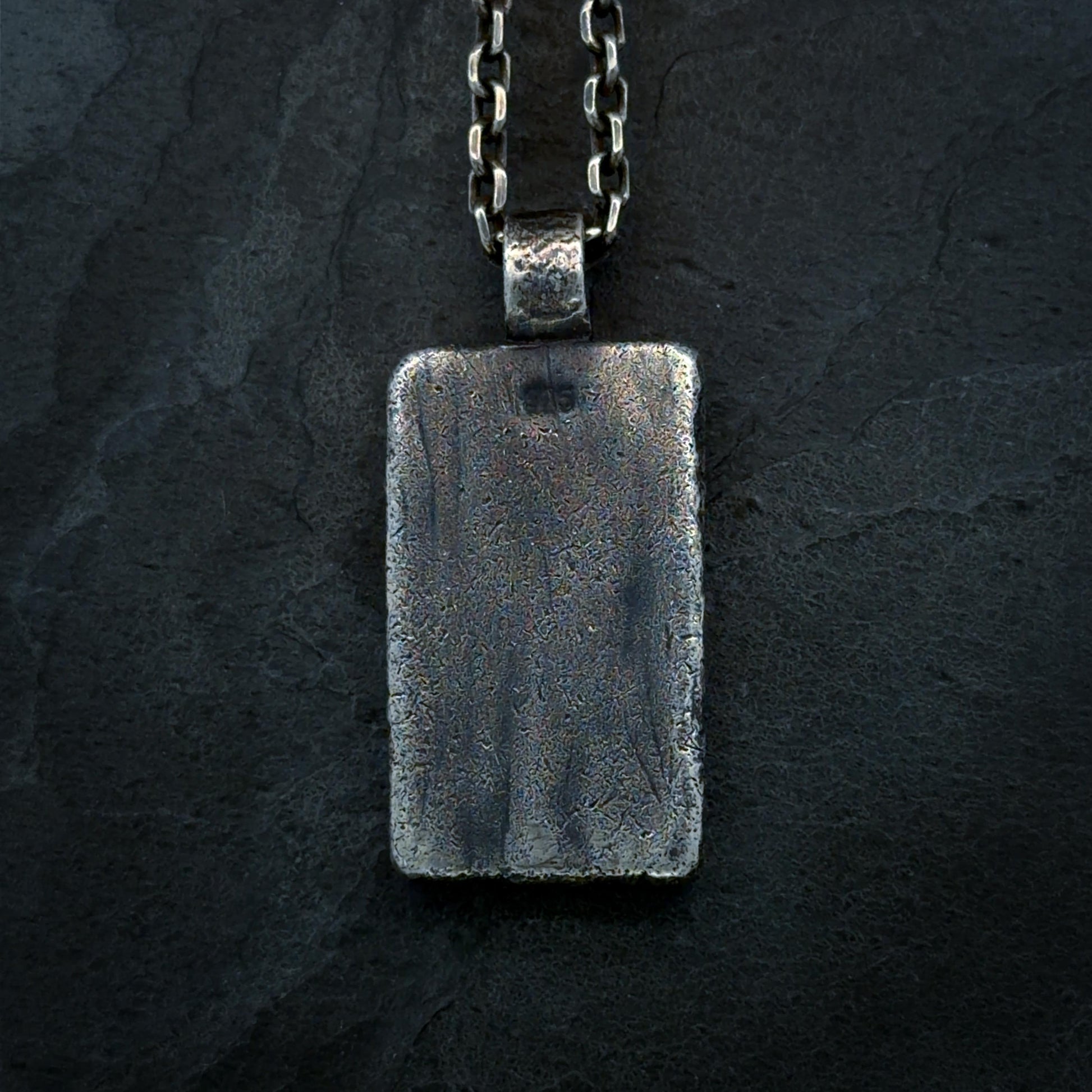 Radiating Cross Pendant in Oxidised Sterling Silver