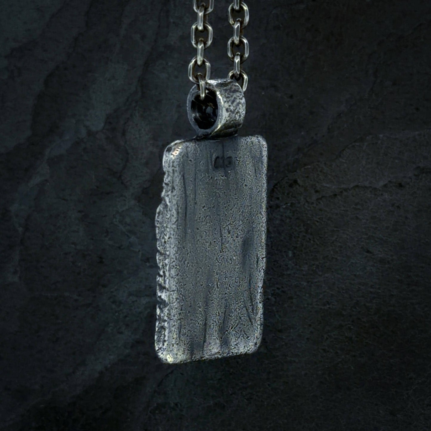 Radiating Cross Pendant in Oxidised Sterling Silver
