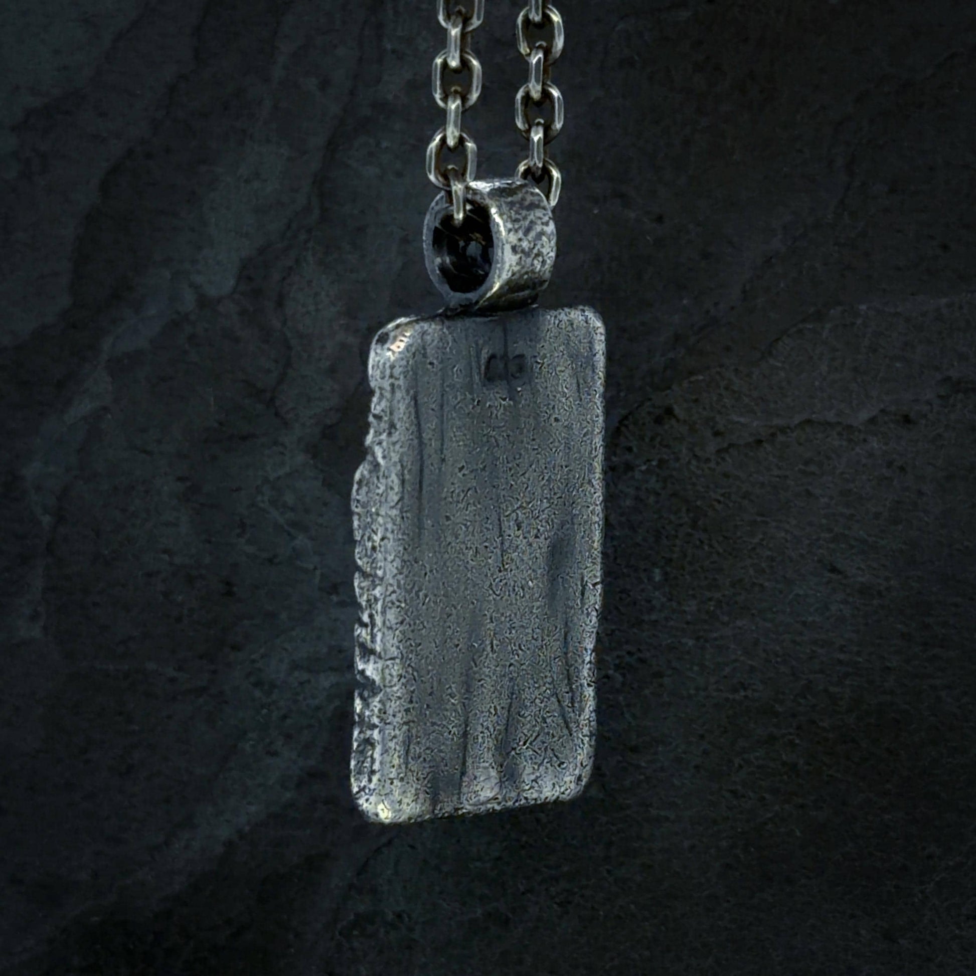 Radiating Cross Pendant in Oxidised Sterling Silver