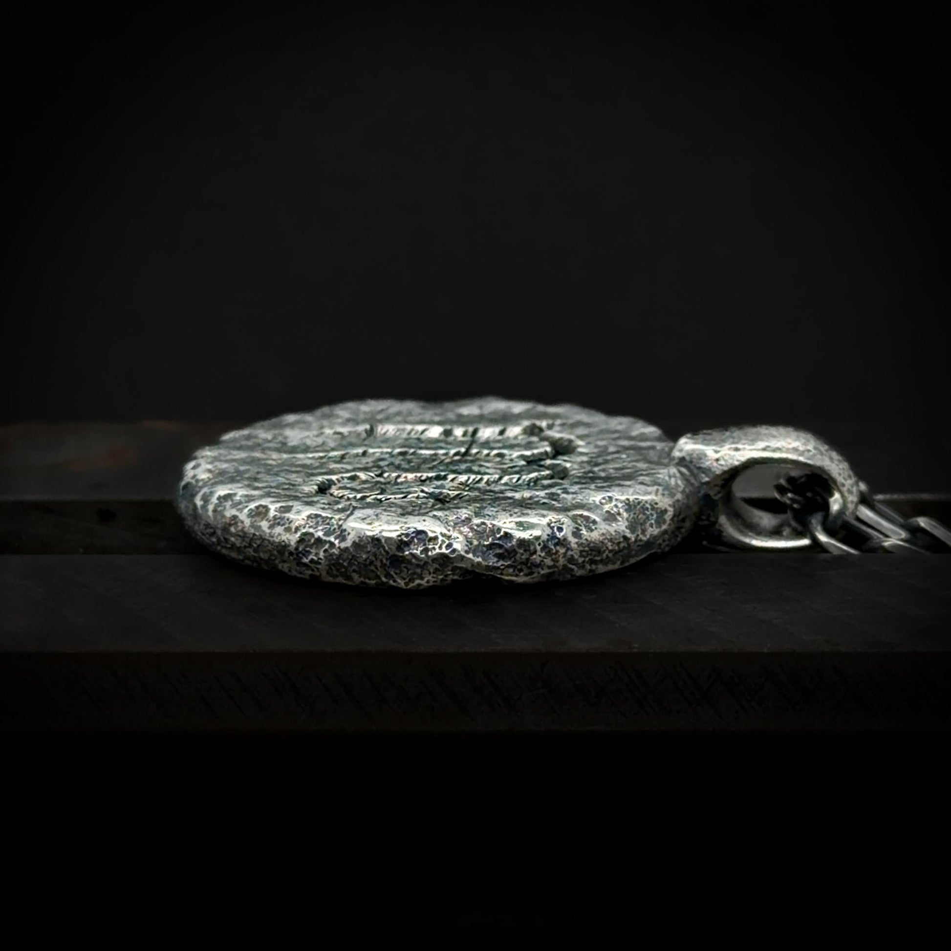 Scorpio Necklace in Sterling Silver — Zodiac Relic Pendant with Constellation Reverse