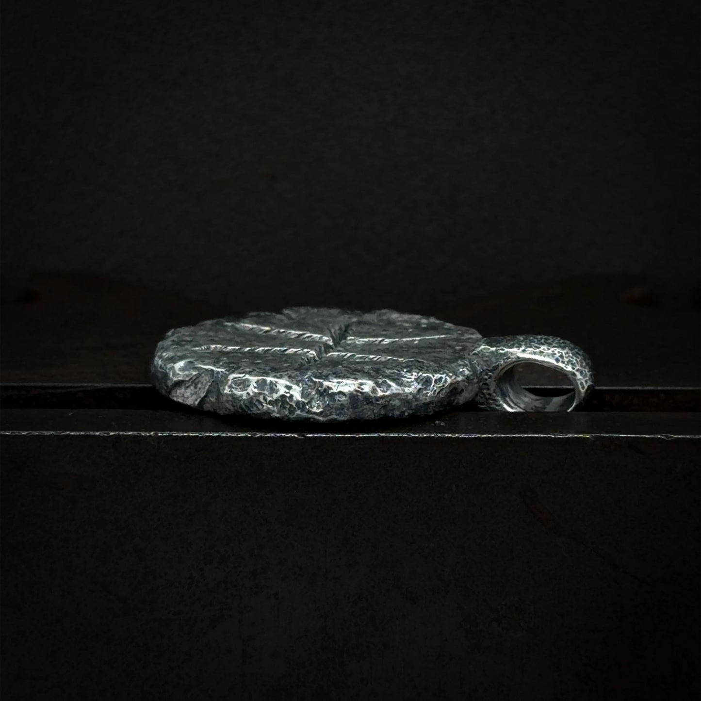 Pisces Necklace in Sterling Silver — Zodiac Relic Pendant with Constellation Reverse