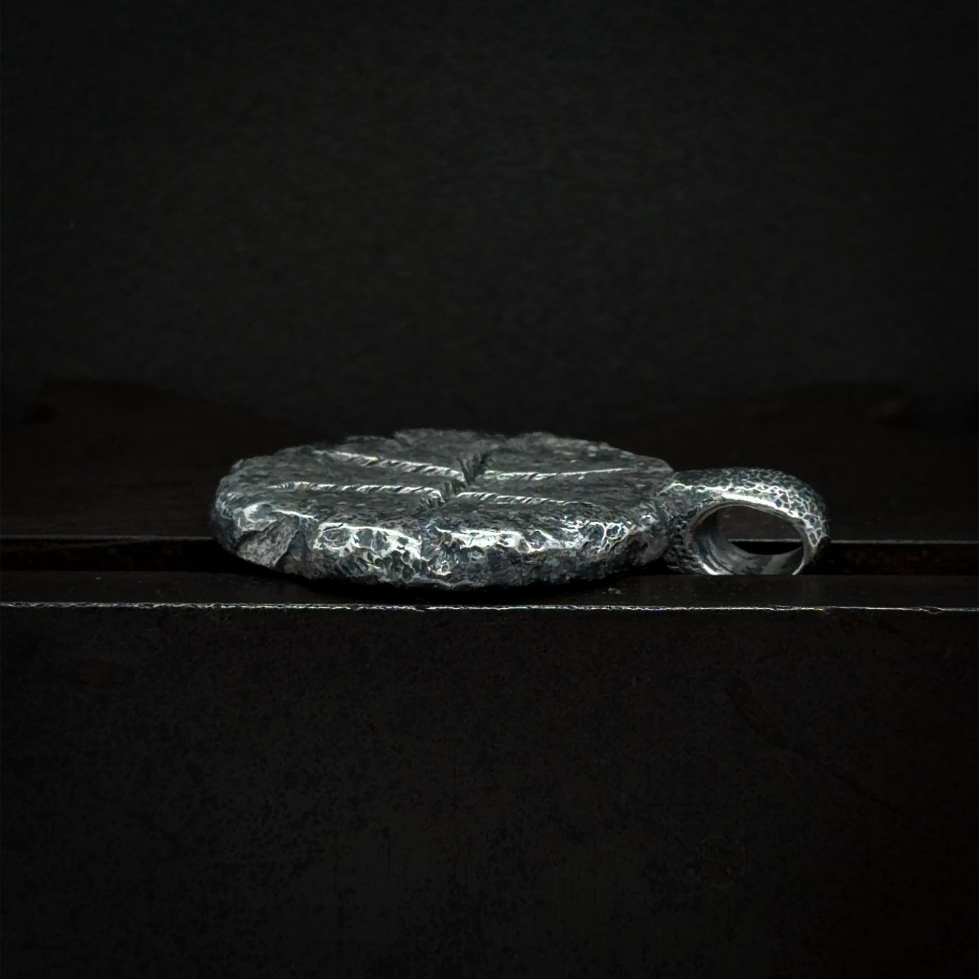 Pisces Necklace in Sterling Silver — Zodiac Relic Pendant with Constellation Reverse
